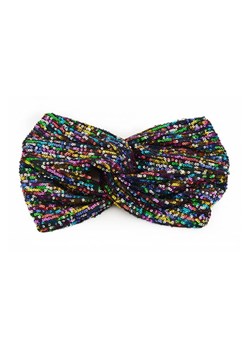 Opaska bandana na głowę - kolorowa-cekiny ze sklepu Cudmoda w kategorii Opaski damskie - zdjęcie 179656507