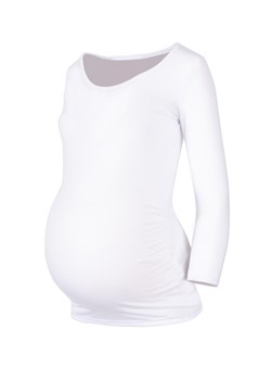 Elegancka bluzka ciążowa - biała ze sklepu Cudmoda w kategorii Bluzki ciążowe - zdjęcie 179656555
