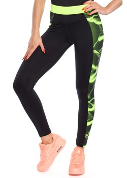 Sportowe legginsy z nowoczesnym wzorem ze sklepu Cudmoda w kategorii Spodnie damskie - zdjęcie 179656975