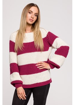 Sweter w pasy - model 3 ze sklepu Cudmoda w kategorii Swetry damskie - zdjęcie 179657129