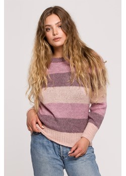 Sweter w pasy wielokolorowe - model 3 ze sklepu Cudmoda w kategorii Swetry damskie - zdjęcie 179657147