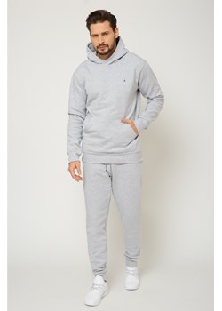 Bluza męska z kapturem - szara ze sklepu Cudmoda w kategorii Bluzy męskie - zdjęcie 179657256