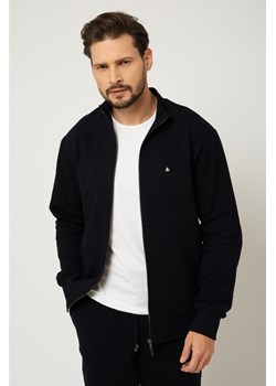 Bluza męska na zamek - czarna ze sklepu Cudmoda w kategorii Bluzy męskie - zdjęcie 179657257