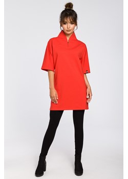 Nowoczesna tunika kimono - czerwona ze sklepu Cudmoda w kategorii Bluzki damskie - zdjęcie 179657615