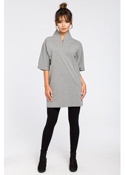 Nowoczesna tunika kimono - szara ze sklepu Cudmoda w kategorii Bluzki damskie - zdjęcie 179657646