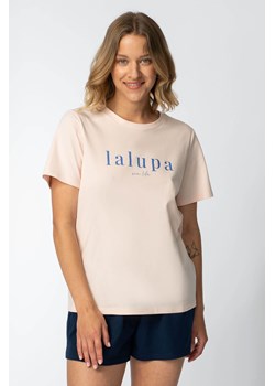 T-shirt z nadrukiem z przodu - brzoskwiniowy ze sklepu Cudmoda w kategorii Piżamy damskie - zdjęcie 179658096