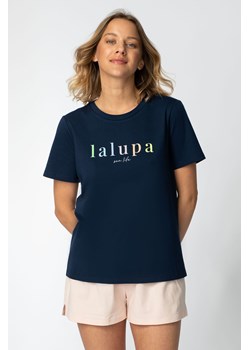 T-shirt z nadrukiem z przodu - granatowy ze sklepu Cudmoda w kategorii Piżamy damskie - zdjęcie 179658117