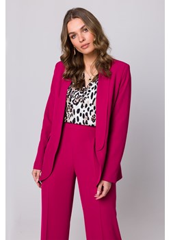 Elegancka marynarka bez zapięcia - śliwkowa - id: 2015925 - marki Stylove - 179658979 Elegancka marynarka bez zapięcia - śliwkowa ze sklepu Cudmoda w kategorii Marynarki damskie - zdjęcie 179658979