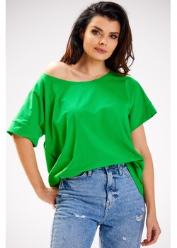 Bluzka damska oversize - trawiasta ze sklepu Cudmoda w kategorii Bluzki damskie - zdjęcie 179659378