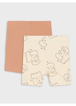 Sinsay - Krótkie legginsy 2 pack - kremowy - id: 194CK-01X - marki Sinsay - 179662895 Sinsay - Krótkie legginsy 2 pack - kremowy ze sklepu Sinsay w kategorii Spodenki dziewczęce - zdjęcie 179662895