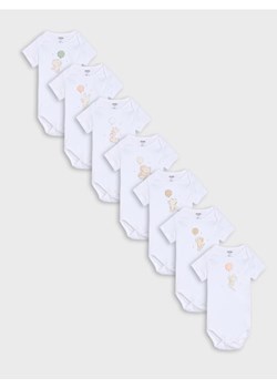 Sinsay - Body 7 pack - biały ze sklepu Sinsay w kategorii Body damskie - zdjęcie 179663087