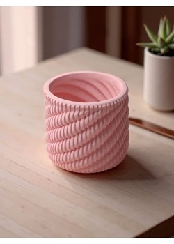 Sinsay - Doniczka z elementami 3d - różowy ze sklepu Sinsay w kategorii Doniczki i osłonki - zdjęcie 179663136