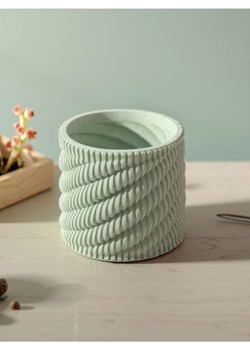 Sinsay - Doniczka z elementami 3d - zielony ze sklepu Sinsay w kategorii Doniczki i osłonki - zdjęcie 179663137