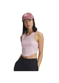 Damski top basic Under Armour UA Rival Rib Tank - różowy ze sklepu Sportstylestory.com w kategorii Bluzki damskie - zdjęcie 179664515