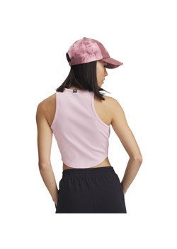 Damski top basic Under Armour UA Rival Rib Tank - różowy ze sklepu Sportstylestory.com w kategorii Bluzki damskie - zdjęcie 179664516