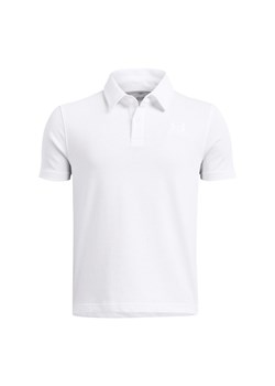 Chłopięca koszulka polo Under Armour UA B Icon Polo - biała ze sklepu Sportstylestory.com w kategorii T-shirty chłopięce - zdjęcie 179664625