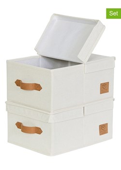 STORE IT Pudełka (2 szt.) &quot;Premium&quot; w kolorze beżowym - 33 x 25 x 16 cm ze sklepu Limango Polska w kategorii Pudełka i pojemniki - zdjęcie 179665775