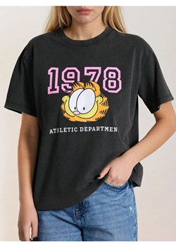 Sinsay - Koszulka z efektem sprania Garfield - szary ze sklepu Sinsay w kategorii Bluzki damskie - zdjęcie 179668878