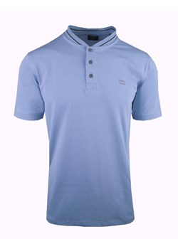 Męski T-Shirt (Koszulka) z Dekoltem na Guziki - Pako Jeans - Niebieska TSPJNStoolBL - id: 23342 - marki Pako Jeans - 179670439 Męski T-Shirt (Koszulka) z Dekoltem na Guziki - Pako Jeans - Niebieska TSPJNStoolBL ze sklepu JegoSzafa.pl w kategorii T-shirty męskie - zdjęcie 179670439