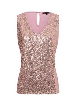 More & More Damski top z cekinami Kobiety Bawełna brudny róż jednolity ze sklepu vangraaf w kategorii Bluzki damskie - zdjęcie 179674868