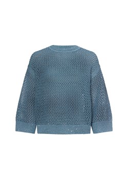 zero Sweter damski Kobiety jasnoniebieski marmurkowy ze sklepu vangraaf w kategorii Swetry damskie - zdjęcie 179674869