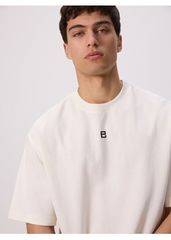 Reserved - T-shirt boxy z nadrukiem - złamana biel ze sklepu Reserved w kategorii T-shirty męskie - zdjęcie 179675765