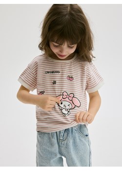 Reserved - Bawełniany t-shirt My Melody - wielobarwny ze sklepu Reserved w kategorii Bluzki dziewczęce - zdjęcie 179675997