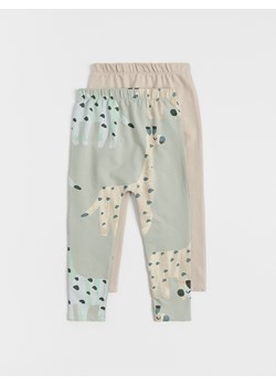 Reserved - Bawełniane legginsy 2 pack - morski ze sklepu Reserved w kategorii Spodnie chłopięce - zdjęcie 179676289