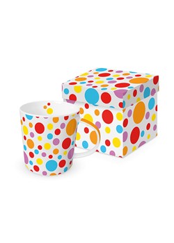 ppd Kubek jumbo &quot;Dots &quot; w kolorze białym ze wzorem - 400 ml ze sklepu Limango Polska w kategorii Kubki - zdjęcie 179681879