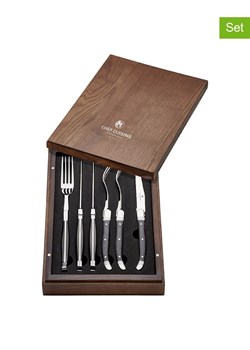Chef Cuisine 6-częściowy zestaw w kolorze srebrno-czarnym ze sklepu Limango Polska w kategorii Sztućce - zdjęcie 179681997