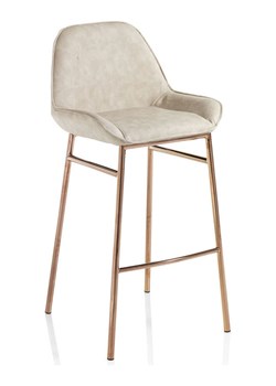 TFT Home Hocker &quot;Montgomery&quot; w kolorze beżowym - 49,5 x 105 x 41 cm ze sklepu Limango Polska w kategorii Pufy i siedziska - zdjęcie 179682086