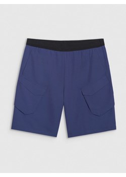 Męskie spodenki treningowe 4F x Robert Lewandowski RL9SSS25TFSHM1201 - granatowe ze sklepu Sportstylestory.com w kategorii Spodenki męskie - zdjęcie 179685039