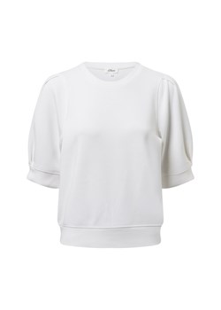 s.Oliver Damska bluza z krótkim rękawem Kobiety biały jednolity ze sklepu vangraaf w kategorii Bluzy damskie - zdjęcie 179688637