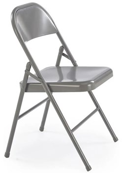 Nowoczesne szare składane krzesło L8-K84 ze sklepu Edinos.pl w kategorii Krzesła - zdjęcie 179689736