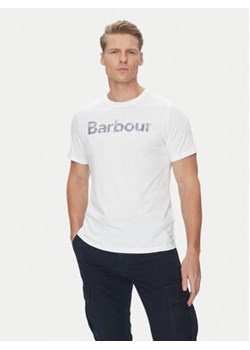 Barbour T-Shirt Devon MTS1391WH11 Biały Regular Fit ze sklepu MODIVO w kategorii T-shirty męskie - zdjęcie 179689995