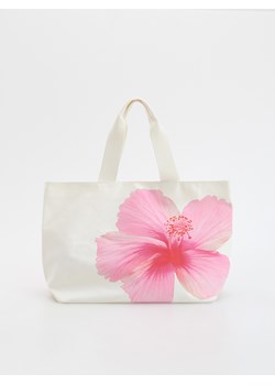 Reserved - Tkaninowa torebka shopper - fuksja ze sklepu Reserved w kategorii Torby letnie - zdjęcie 179695305