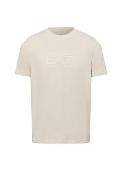 EA7 Emporio Armani Koszulka męska Mężczyźni Bawełna écru jednolity ze sklepu vangraaf w kategorii T-shirty męskie - zdjęcie 179695415