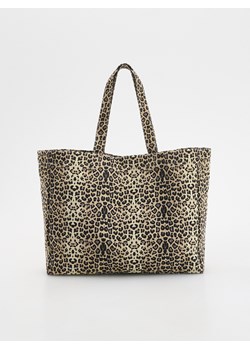 Reserved - Tkaninowa torebka shopper - wielobarwny ze sklepu Reserved w kategorii Torby letnie - zdjęcie 179696136