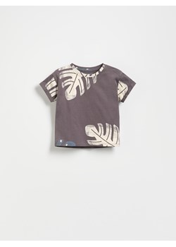 Reserved - Bawełniany t-shirt z nadrukiem - czarny ze sklepu Reserved w kategorii T-shirty chłopięce - zdjęcie 179696496
