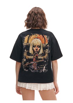 Cropp - Czarna koszulka Warhammer 40 000 - czarny ze sklepu Cropp w kategorii Bluzki damskie - zdjęcie 179699218