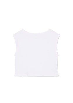 Cropp - Luźny T-shirt na jedno ramię - biały ze sklepu Cropp w kategorii Bluzki damskie - zdjęcie 179699278