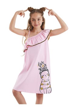 Denokids Sukienka &quot;Romantic Cat&quot; w kolorze jasnoróżowym ze sklepu Limango Polska w kategorii Sukienki dziewczęce - zdjęcie 179700149