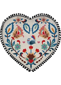 Folkifreckles Poduszka &quot;Hear&quot; w kolorze beżowym - Ø 45 cm ze sklepu Limango Polska w kategorii Poduszki dla dzieci - zdjęcie 179701199