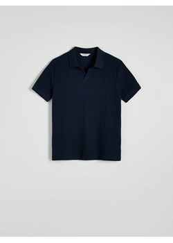 Reserved - Koszulka polo slim - granatowy ze sklepu Reserved w kategorii T-shirty męskie - zdjęcie 179702595