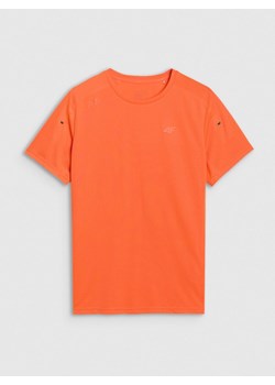 Męska koszulka treningowa 4F x Robert Lewandowski RL9SSS25TFTSM1693 - pomarańczowa ze sklepu Sportstylestory.com w kategorii T-shirty męskie - zdjęcie 179708229