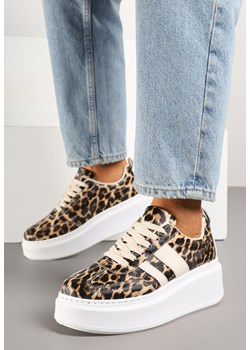 Panterkowe Sneakersy Typu Kultowe Tenisówki na Platformie Redoreve ze sklepu renee.pl w kategorii Buty sportowe damskie - zdjęcie 179712025