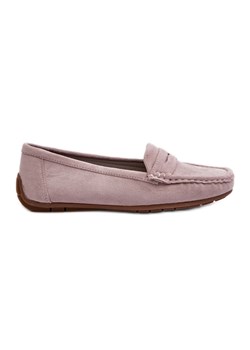 Confly Damskie Zamszowe Mokasyny Grey Lila Lenvie szare ze sklepu ButyModne.pl w kategorii Mokasyny damskie - zdjęcie 179716509