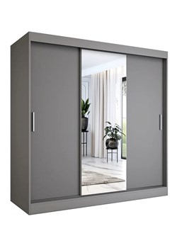 Szafa przesuwna antracyt 200 cm M7-T51 ze sklepu Edinos.pl w kategorii Szafy - zdjęcie 179719726
