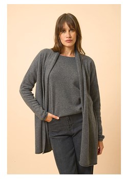 Just Cashmere Kaszmirowy kardigan &quot;Maddie&quot; w kolorze antracytowym ze sklepu Limango Polska w kategorii Swetry damskie - zdjęcie 179720176
