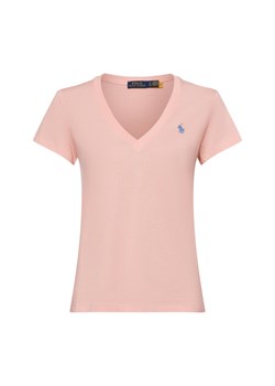 Polo Ralph Lauren Koszulka damska Kobiety Bawełna morelowy jednolity ze sklepu vangraaf w kategorii Bluzki damskie - zdjęcie 179721218